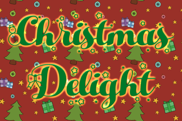 Christmas Delight: A Festive Display Font for Editorial Design