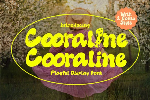 Cooraline: A Retro Psychedelic Display Font for Creative Makers