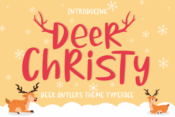 Deer Christy: A Festive Display Font for Branding