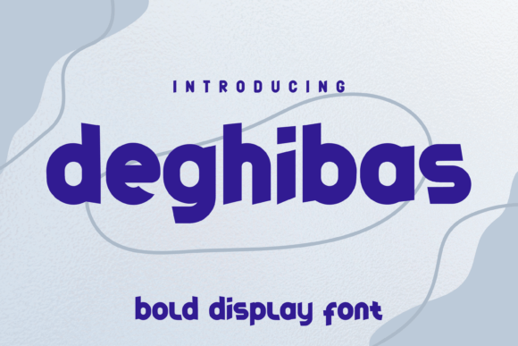 Deghibas: A Playful Display Font for Editorial Personality