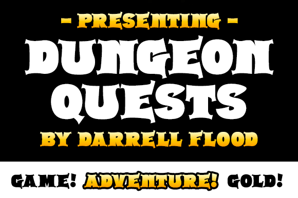 Dungeon Quests: A Fantasy Display Font for Digital Narratives