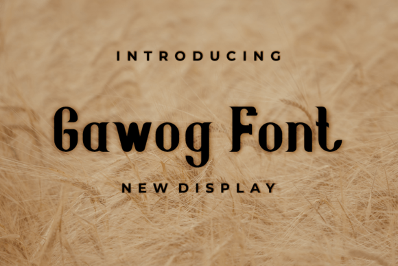 Gawog: A Modern Display Font for Creative Product Design