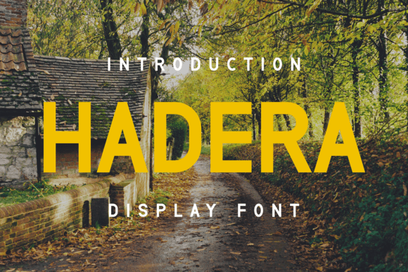 Hadera: A Display Font for Clear Editorial Identity