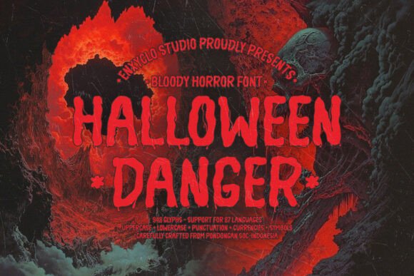 Halloween Danger: The Atmospheric Display Font for Editorial Design