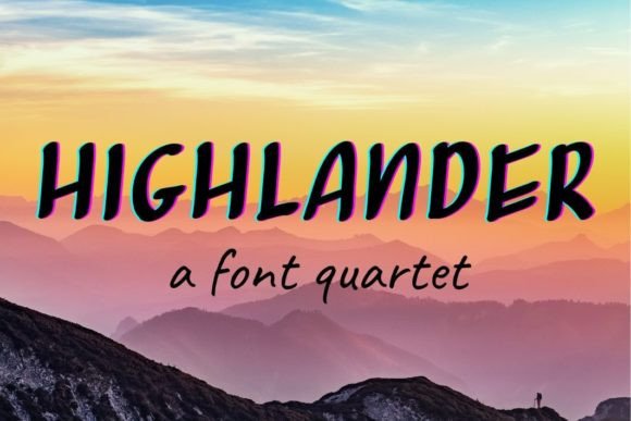 Highlander Font: The Display Typeface for Creative Product Design