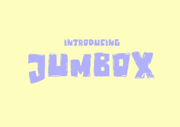 Jumbox: A Playful Paint-Brushed Font for Craft Projects