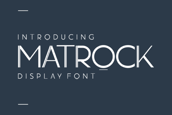 Matrock Display Font: A Designer's Secret for Brand Impact