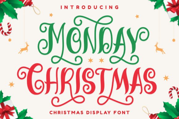 Monday Christmas: An Editorial Designer's Elegant Display Font