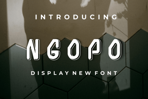 Ngopo: A Modern Display Font for Digital Creators