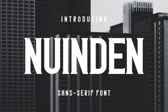 Nuinden: The Modern Display Font for Your Digital Projects