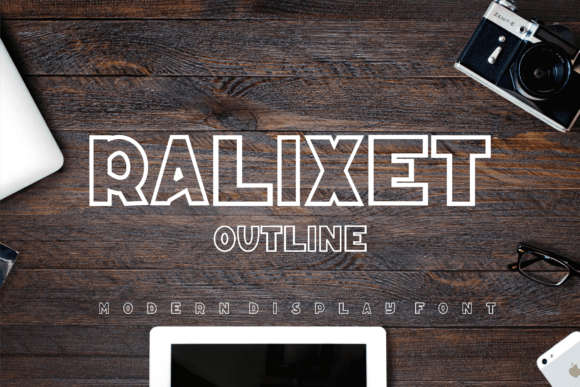 Ralixet Outline: A Quirky Display Font for Digital Design
