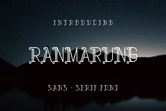 Ranmarung: A Modern Display Font for Editorial Excellence