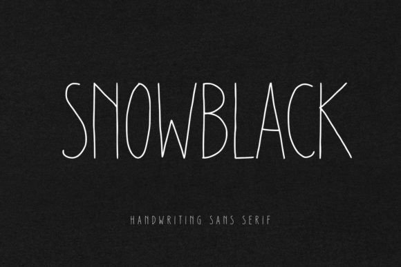 Snowblack: A Stylish Thin-Lettered Sans Serif for Modern Design