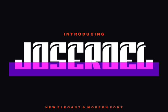 The Joseroel Display Font for Modern Web Projects