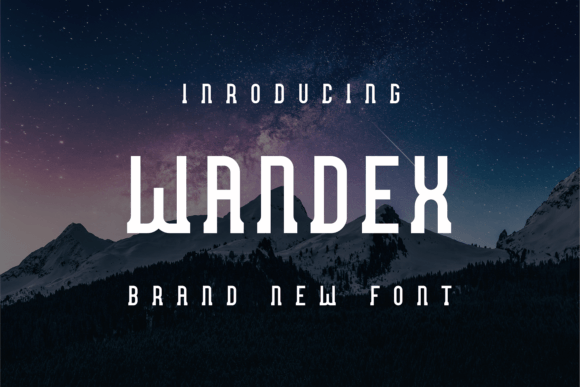 Wandex: A Display Font for Modern Marketing