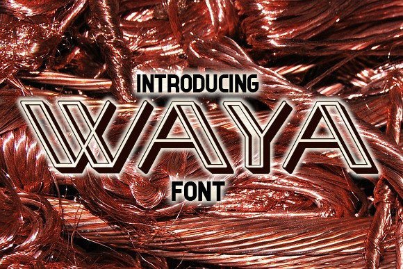 Waya: A Modern Display Font for Bold Creative Projects